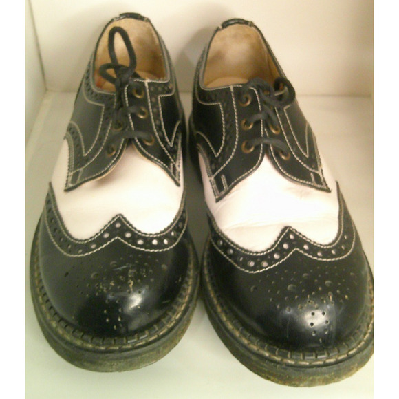 Angels by John’s Lived Brogue Shoes | Black Leather | Chunky Sole | Men's 5.5 - Picture 4 of 11